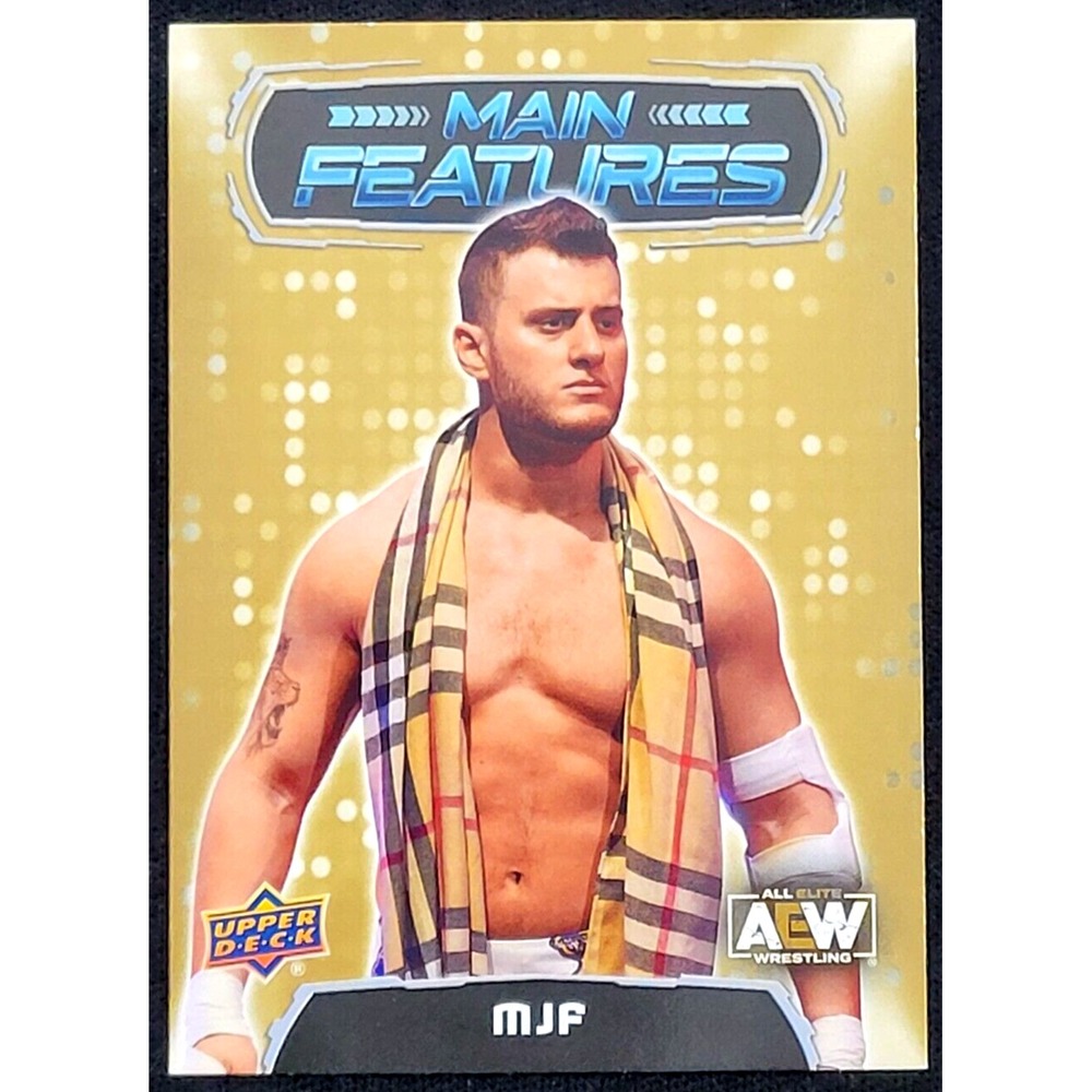 2021 UPPER DECK AEW MJF MAIN FEATURES GOLD Maxwell Jacob‎ Friedman